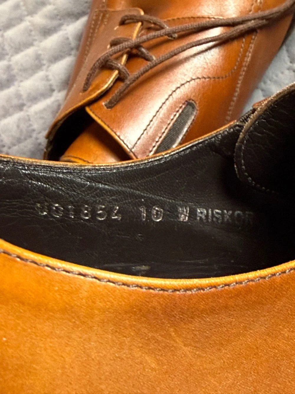 Men’s Luxury Bruno Magli RISKOR Leather Dress Shoes Italy - Size 10 Wide